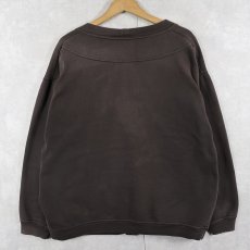 画像2: 90's〜 BOBBIE BROOKS スウェットカーディガン BLACK (2)