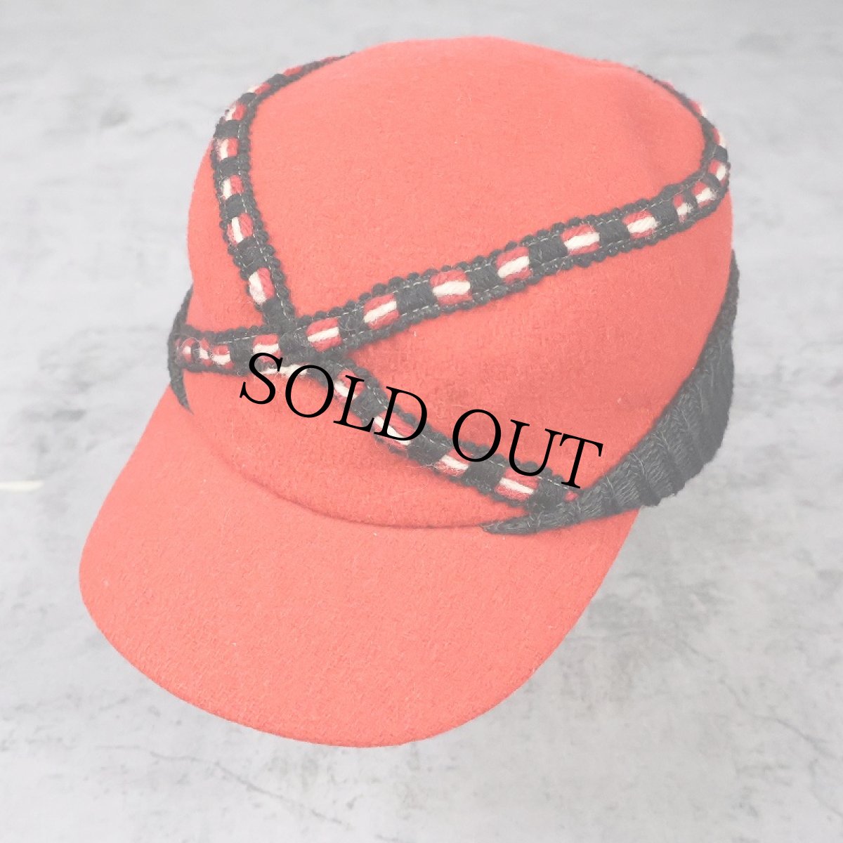 画像1: 50's ウールキャップ SIZE7 1-8 (1)