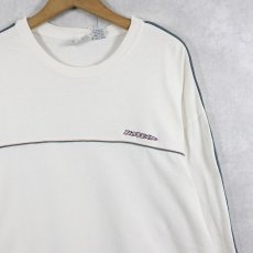 画像1: 90's NO FEAR USA製 ラインデザイン ロゴ刺繍ロンT M (1)