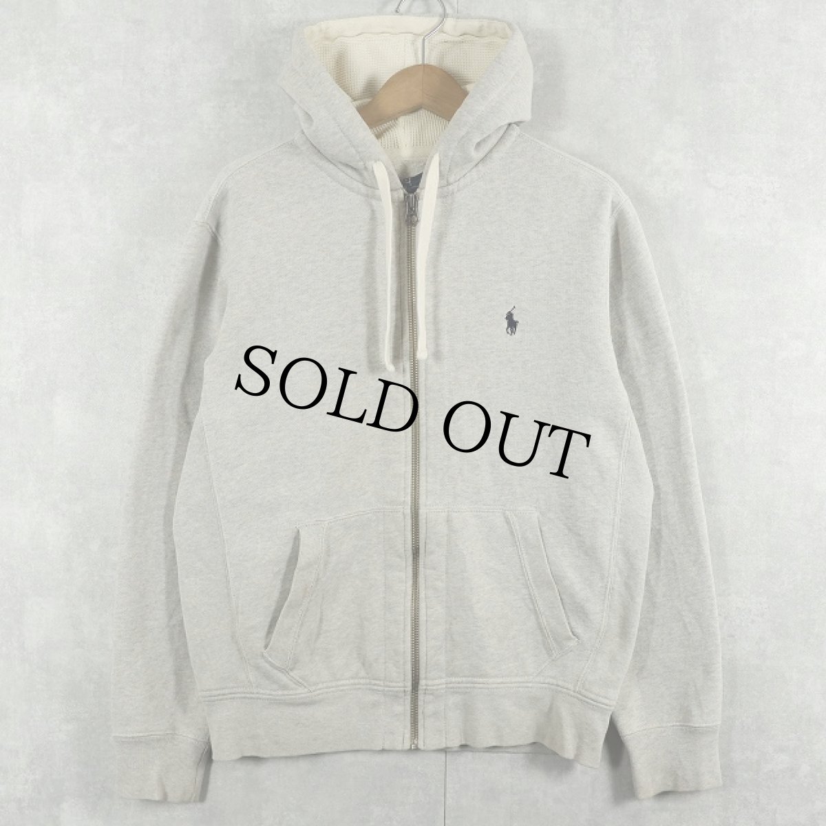 画像1: POLO Ralph Lauren ロゴ刺繍 スウェットジップパーカー M (1)
