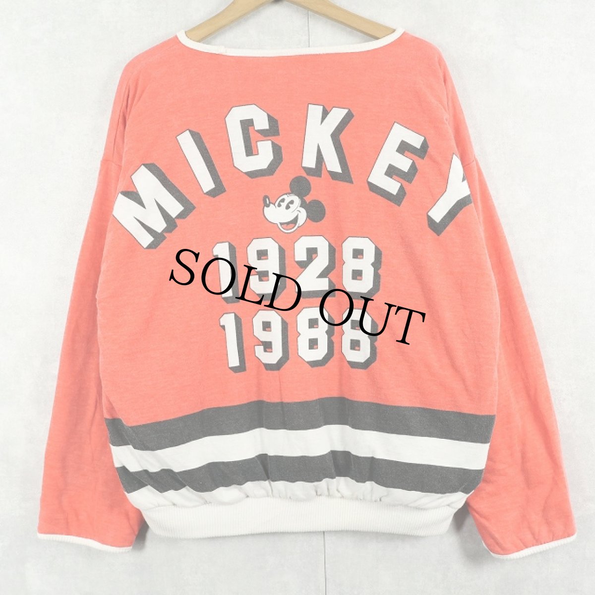 画像2: 80's〜 MICKEY MOUSE 中綿入り リバーシブルスウェット (2)