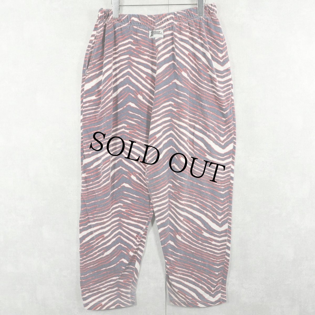 画像1: 90's ZUBAZ 総柄 コットンポリ イージーパンツ L (1)
