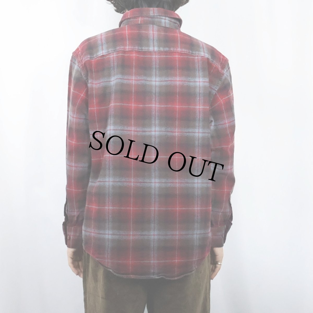 画像3: PENDLETON "MASON" オンブレーチェック柄 ボタンダウン ライトネルシャツ L (3)