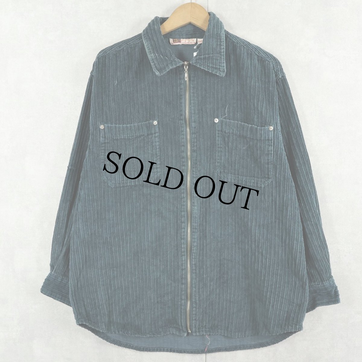 画像1: 【SALE】 90's〜 FADED GLORY コーデュロイジップシャツジャケット L (1)