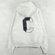 画像1: Champion PREMIUM REVERSE WEAVE "CHS" バックプリント スウェットフーディー L (1)