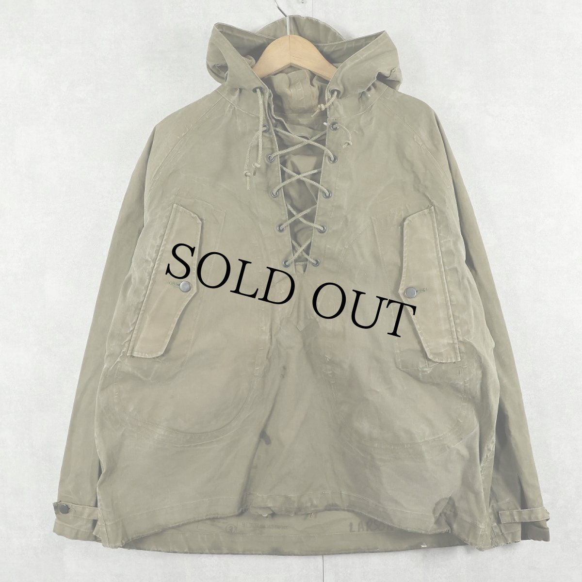画像1: 【SALE】  60's U.S.NAVY デッキレインパーカー MEDIUM (1)