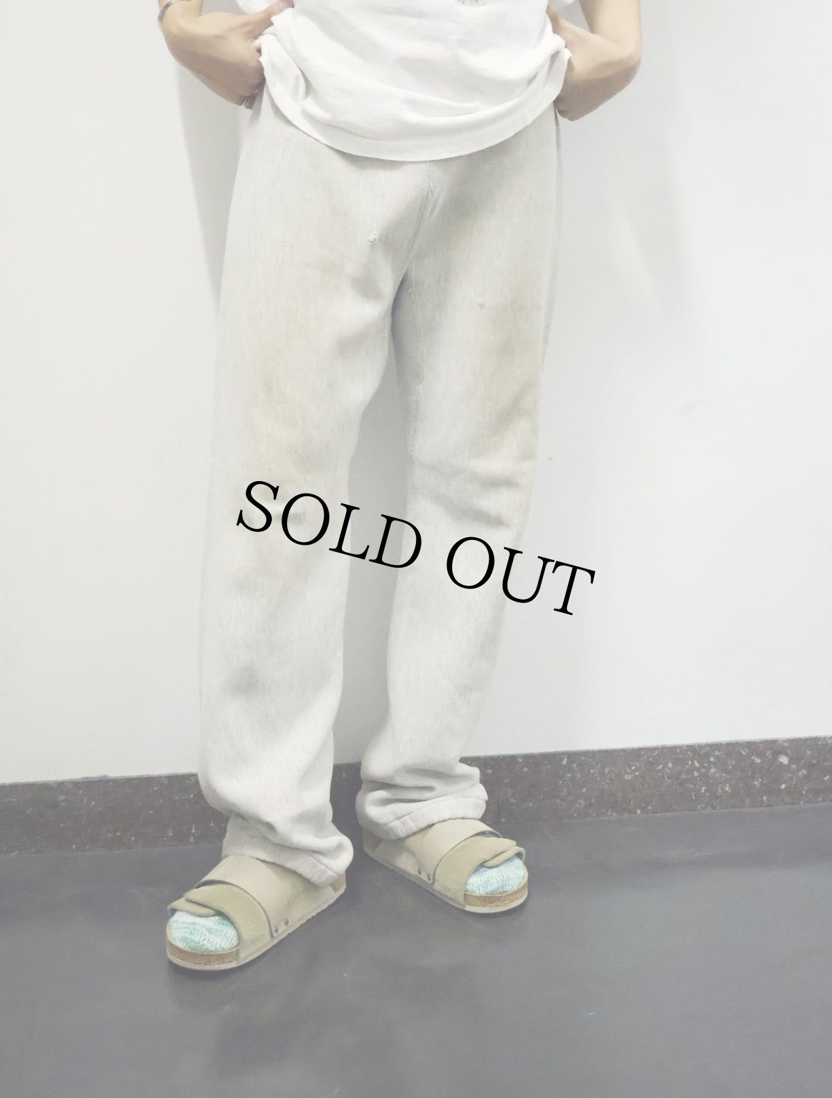 画像1: 80〜90's Champion REVERSE WEAVE USA製 トリコタグ 目無し スウェットパンツ L (1)