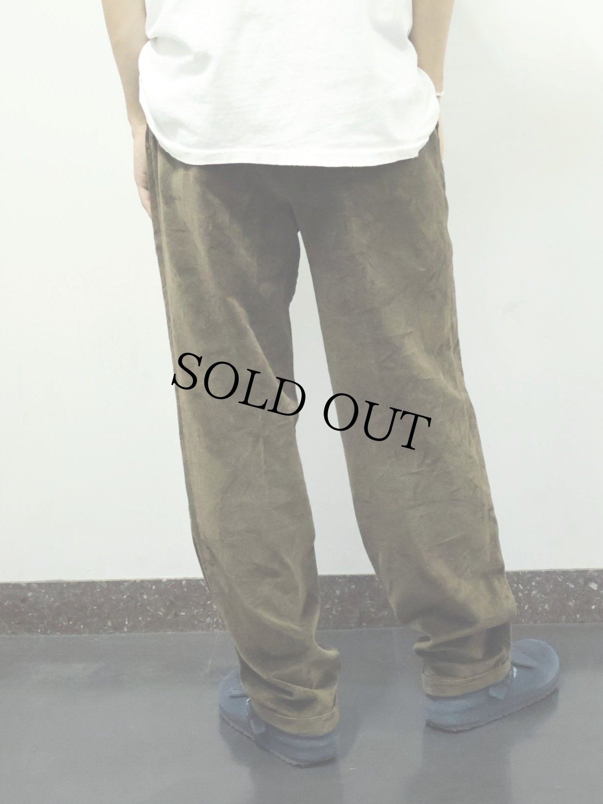 画像3: CERRUTI 1881 ITALY製 2タック ベロアスラックス BROWN W31 (3)