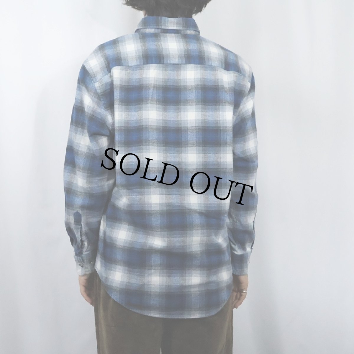 画像3: PENDLETON "MASON" オンブレーチェック柄 ボタンダウン ライトネルシャツ M (3)