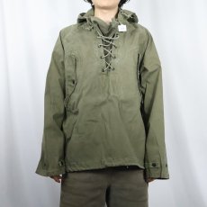 画像2: 60's U.S.NAVY デッキレインパーカー MEDIUM (2)