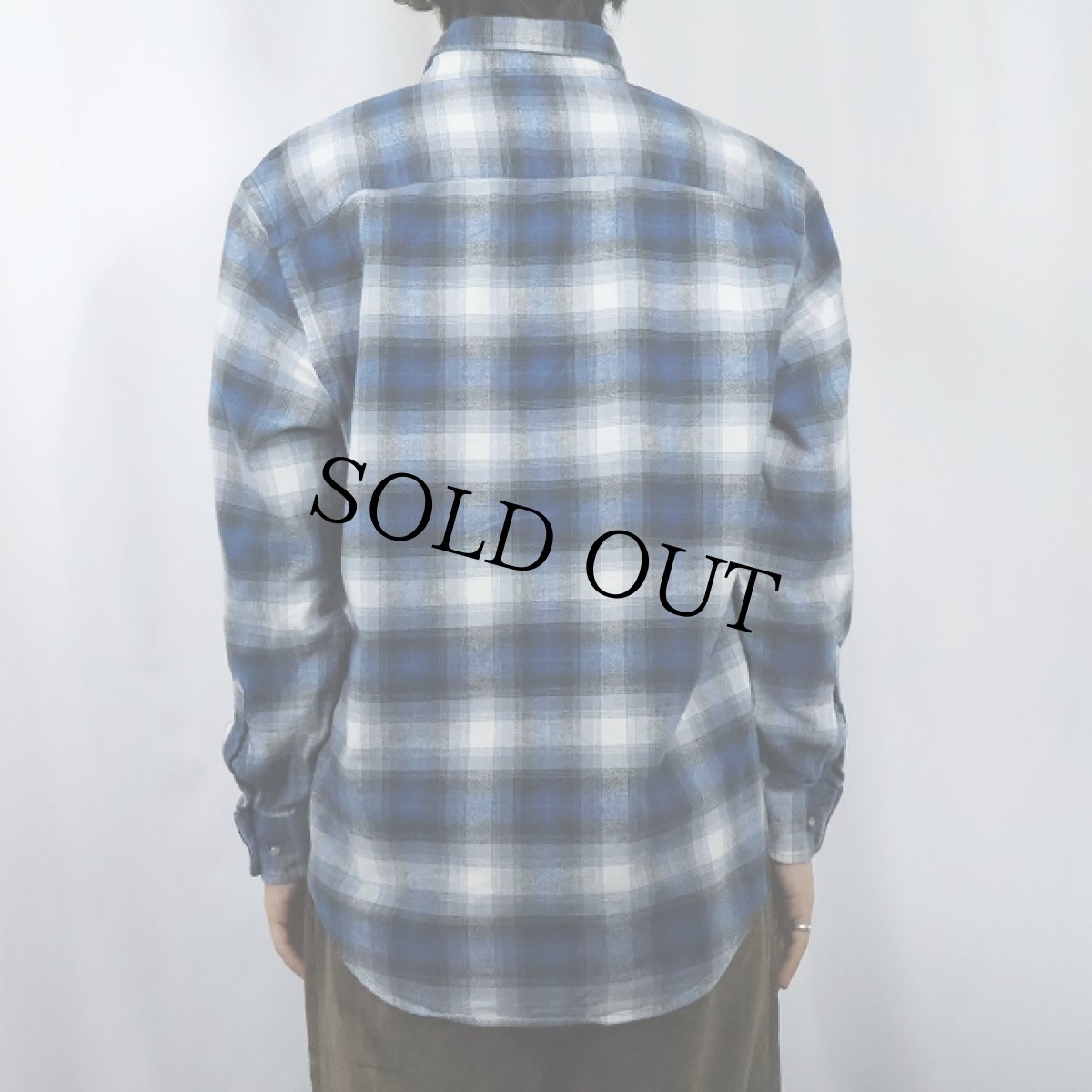 画像3: PENDLETON "MASON" オンブレーチェック柄 ボタンダウン ライトネルシャツ M (3)