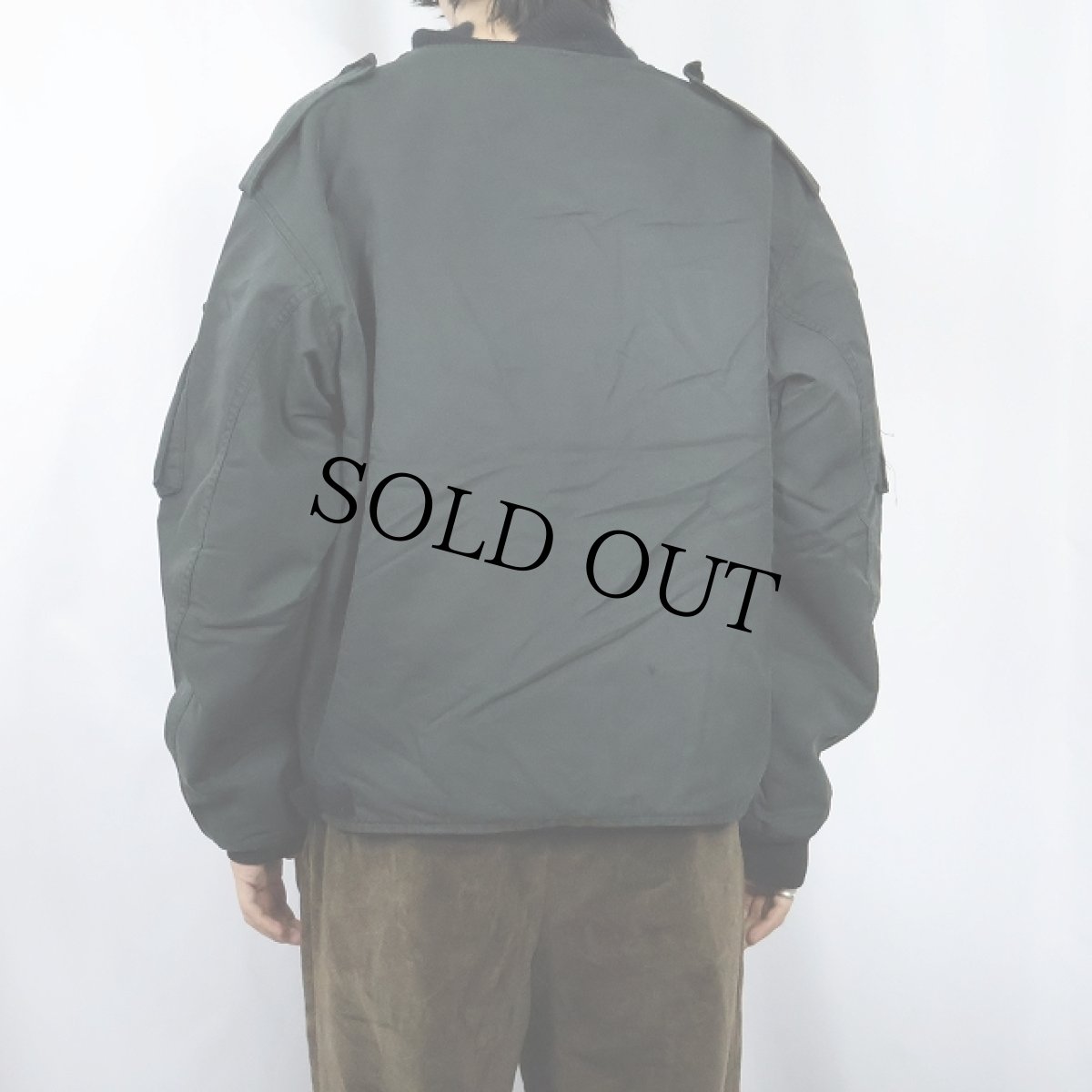 画像3: 80's ROYAL CANADIAN AIR FORCE "CAF GREEN" フライトジャケット SIZE7044 (3)