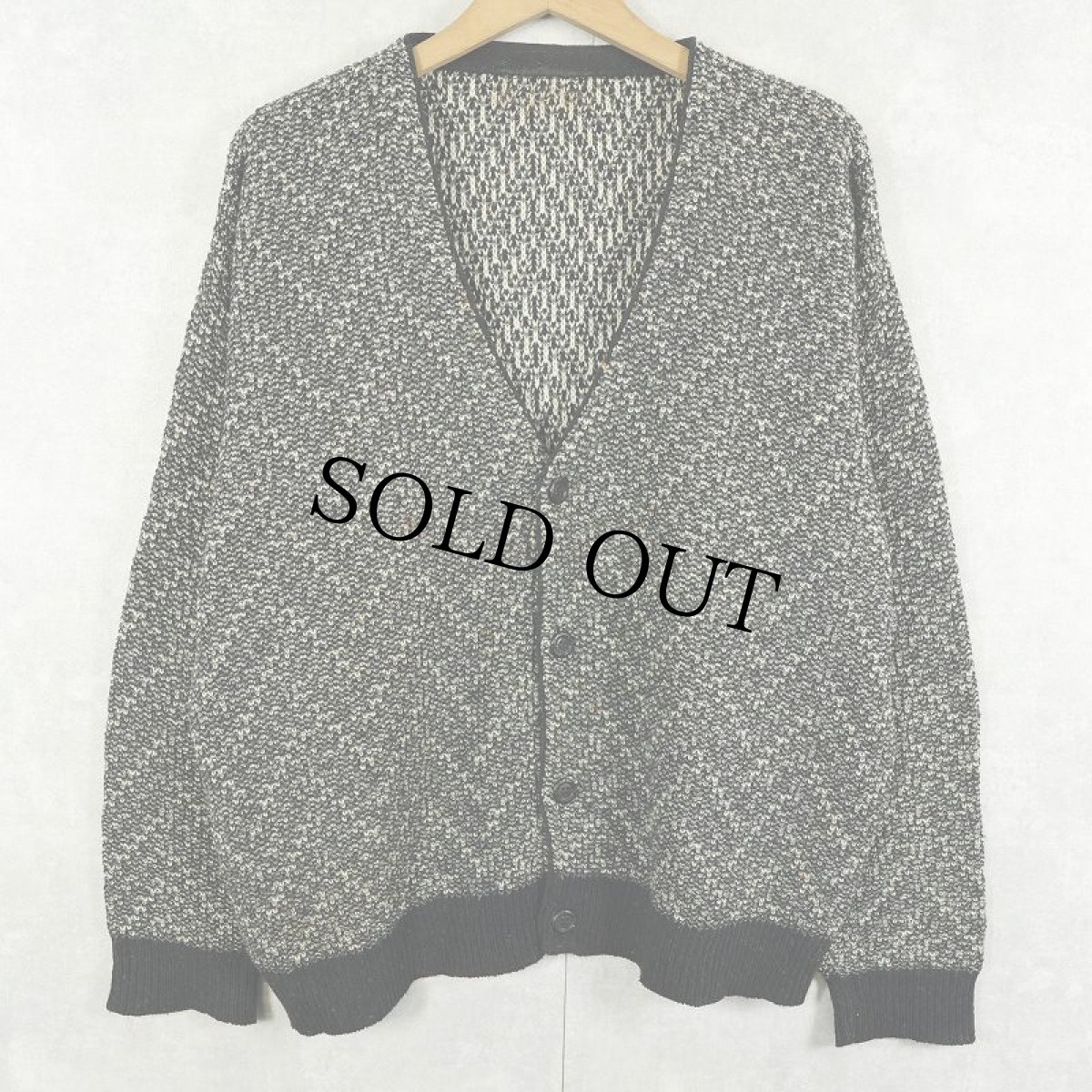 画像2: FRANCE製 ウールニットカーディガン (2)