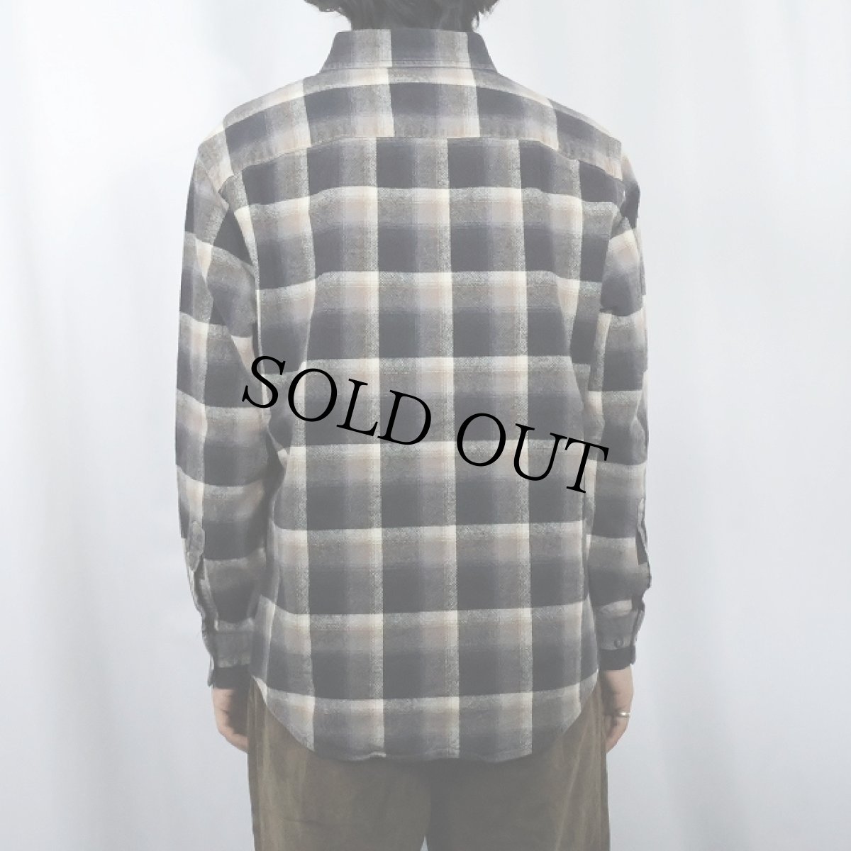 画像3: PENDLETON "MASON" オンブレーチェック柄 ボタンダウン ライトネルシャツ M (3)