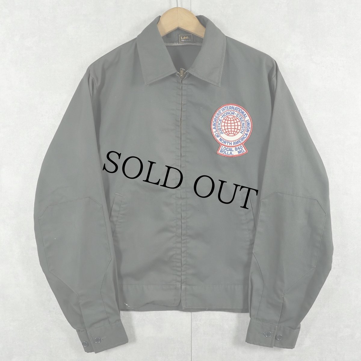 画像1: 70's Lee USA製 パッチ付き ワークジャケット  size40 (1)