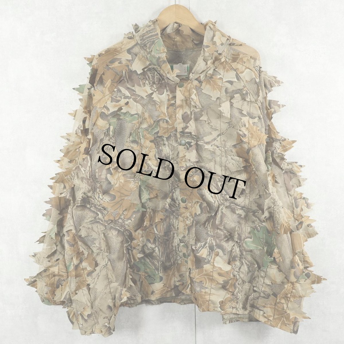 画像1: 80's GAME WINNER USA製 リアルツリーカモ柄 3Dギリージャケット XL (1)