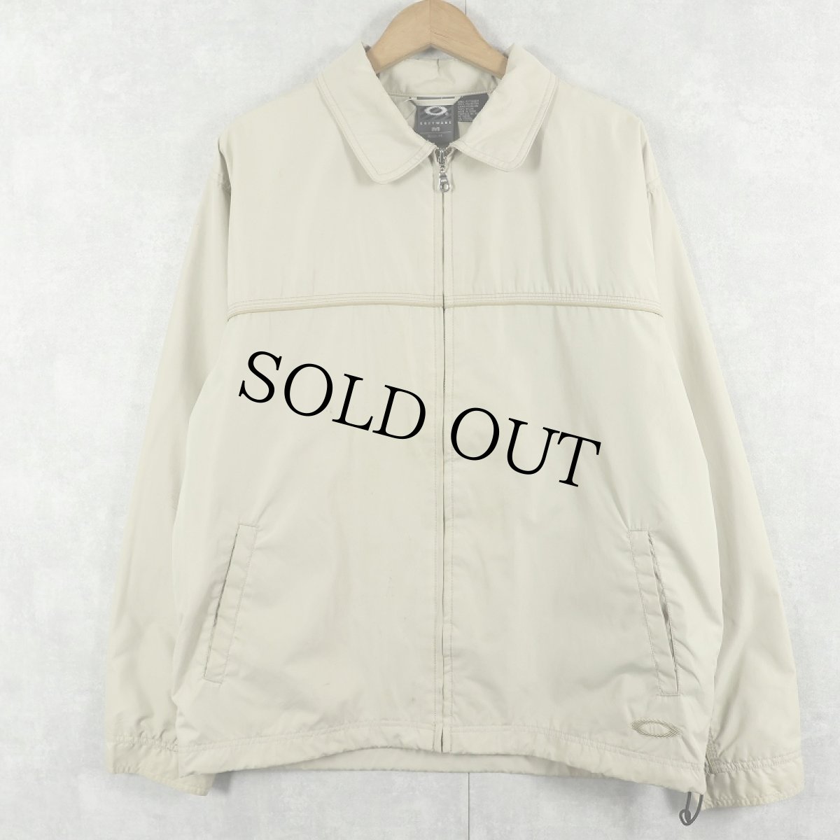 画像1: OAKLEY SOFT WARE ロゴ刺繍 ポリエステルジップジャケット M (1)