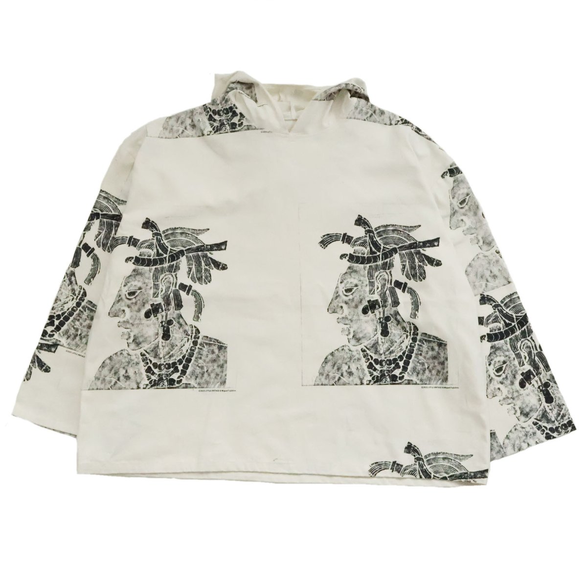 画像1: Little Vintage＆Miguel Fujishiro "Maya print" big hoodie (1)