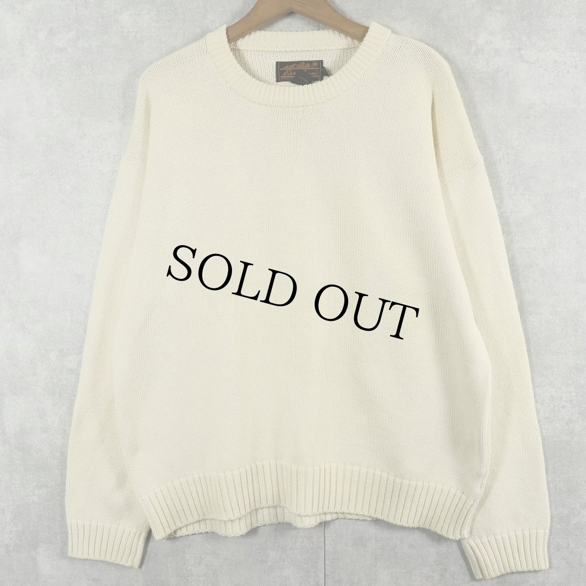 画像1: 80〜90's Eddie Bauer コットンニットセーター L (1)