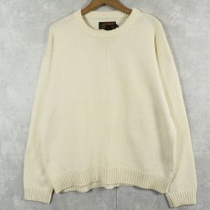 画像1: 80〜90's Eddie Bauer コットンニットセーター L (1)