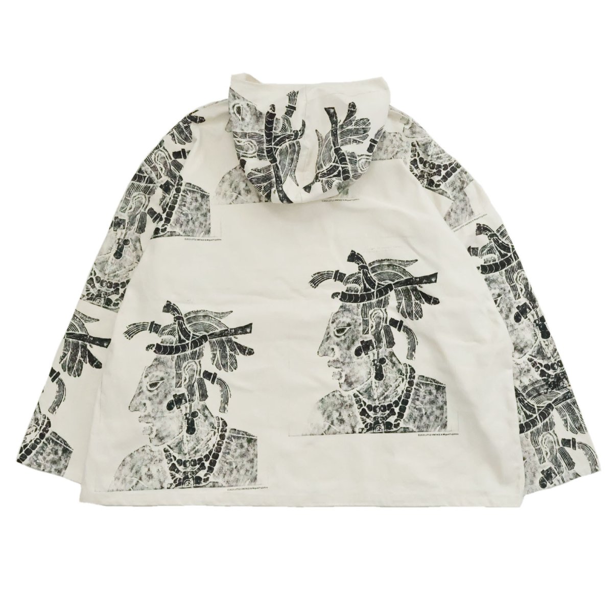 画像2: Little Vintage＆Miguel Fujishiro "Maya print" big hoodie (2)
