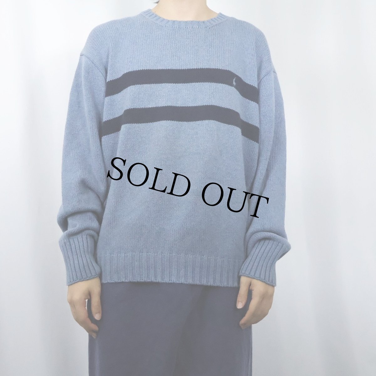 画像2: POLO Ralph Lauren コットンニットセーター L (2)