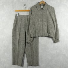 画像1: 80〜90's hanasport USA製 ポリエステル ジャケット / パンツ SETUP M (1)
