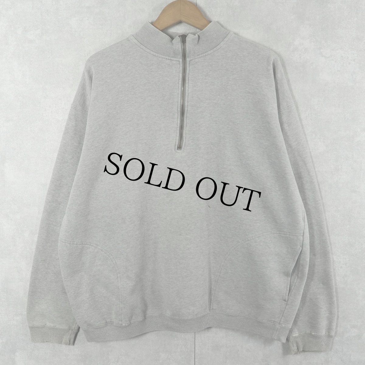 画像1: 90's GAP ハーフジップスウェット M (1)