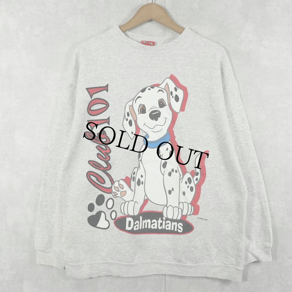 画像1: 90's Disney 101 DALMATIANS キャラクタープリントスウェット (1)