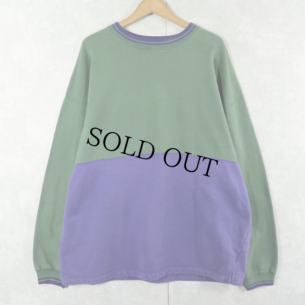 画像1: 90's GAP 2トーンスウェット XL (1)