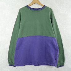 画像1: 90's GAP 2トーンスウェット XL (1)