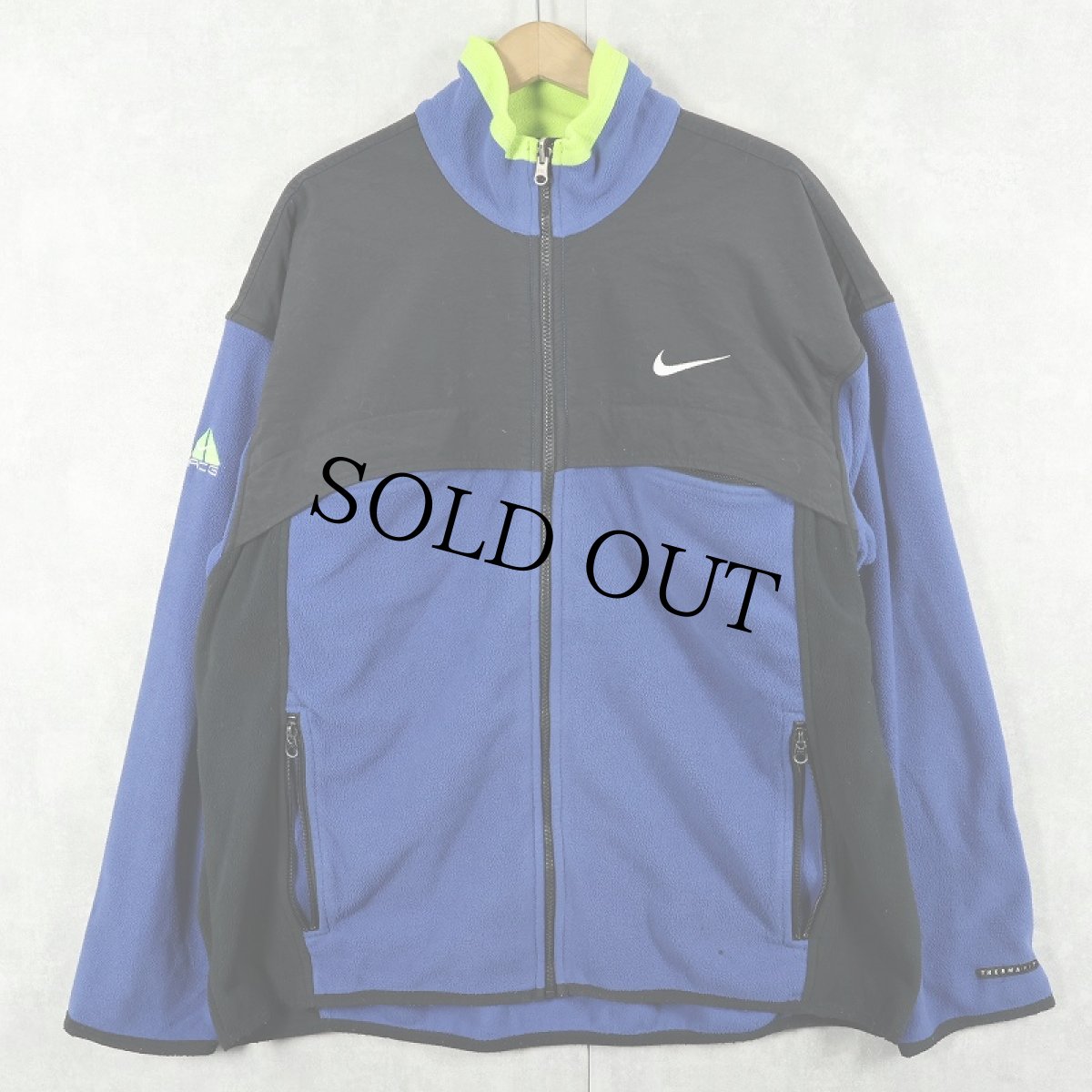 画像1: 90's NIKE ACG "THERMAL LAYER 2" ロゴ刺繍 フリースジャケット XL (1)