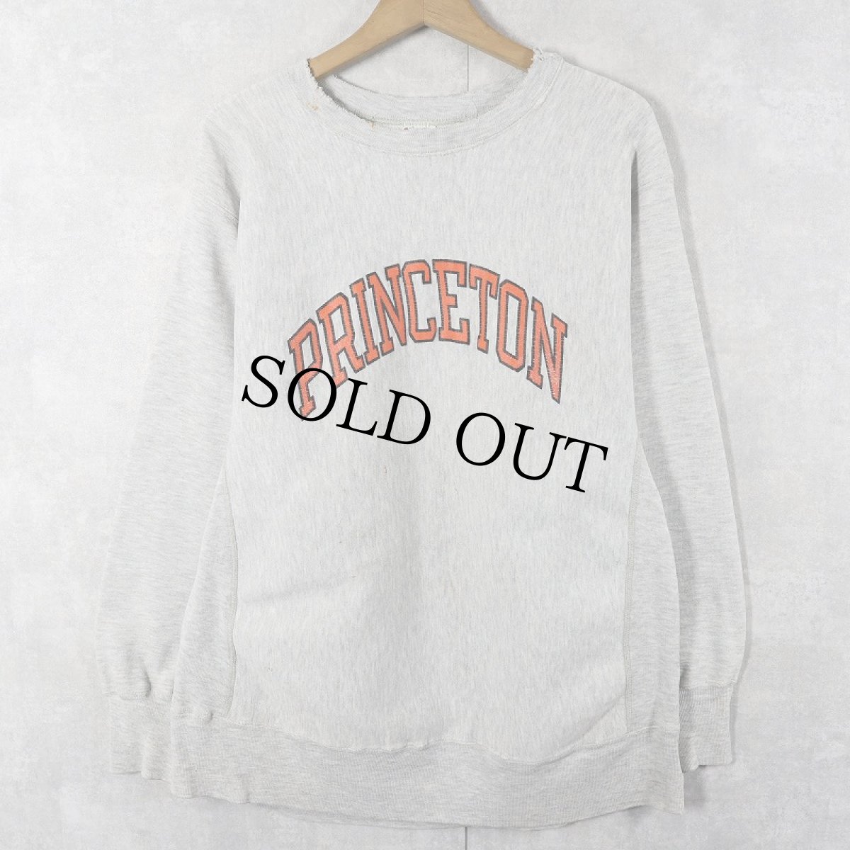 画像1: 80'〜90s Champion REVERSE WEAVE USA製 トリコタグ "PRINCETON" プリントスウェット L (1)