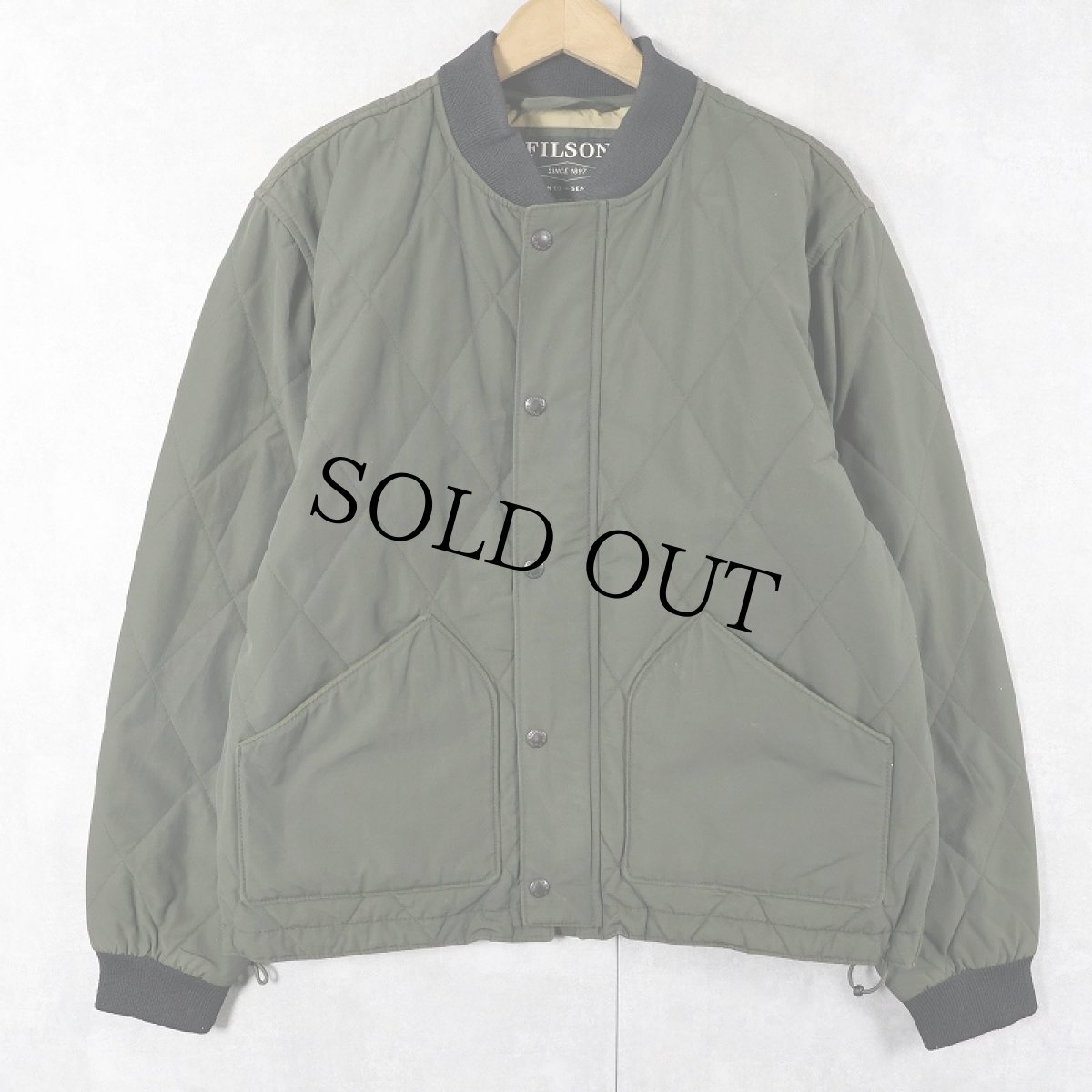 画像1: FILSON コットンナイロン キルティングジャケット M (1)