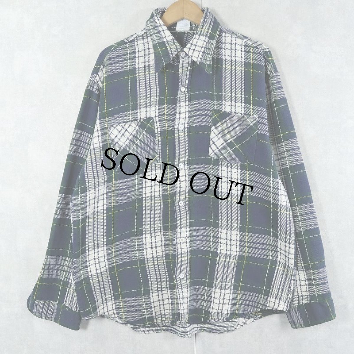 画像1: 70's BIGMAC チェック柄 ヘビーネルシャツ L (1)