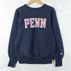 画像2: 90's Champion REVERSE WEAVE "PENNSYLVANIA" バックプリントスウェット NAVY M (2)