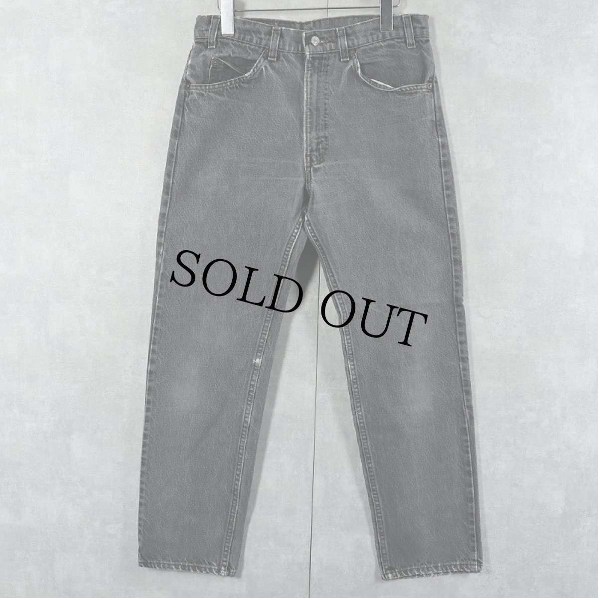 画像1: 90's Levi's 505 USA製 先染め ブラックデニムパンツ W31 (1)