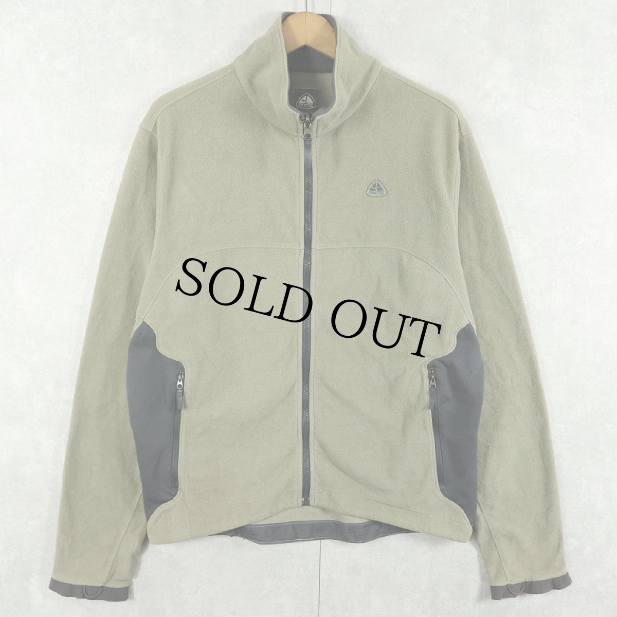 画像1: 2000's NIKE ACG "THERMAL LAYER 2" ロゴ刺繍 フリースジップジャケット M (1)