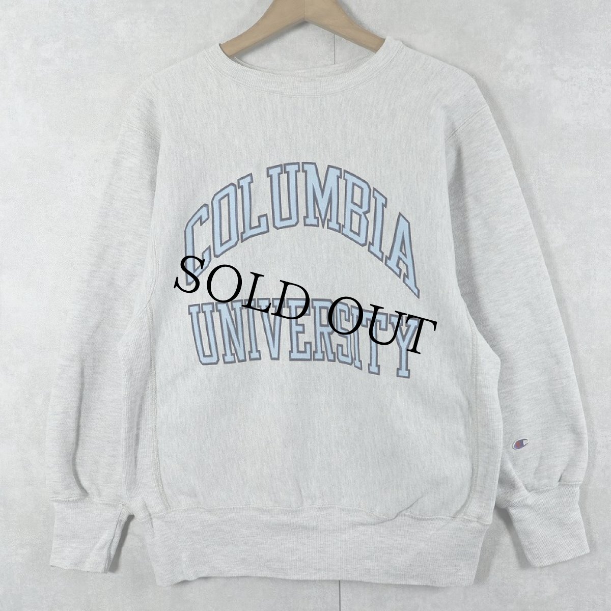 画像1: 90's Champion REVERSE WEAVE USA製 "COLUMBIA UNIVERSITY" プリントスウェット M (1)