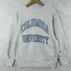 画像1: 90's Champion REVERSE WEAVE USA製 "COLUMBIA UNIVERSITY" プリントスウェット M (1)