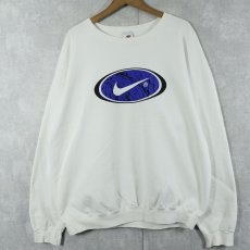 画像1: 90's NIKE USA製 ロゴプリントスウェット L (1)