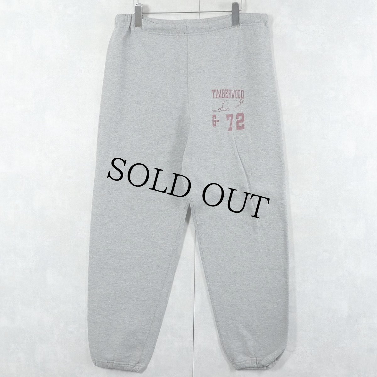 画像1: 90's RUSSELL ATHLETIC USA製 "TIMBERWOOD G-72" ウィングフット プリントスウェットパンツ L (1)