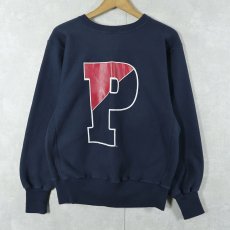 画像1: 90's Champion REVERSE WEAVE "PENNSYLVANIA" バックプリントスウェット NAVY M (1)