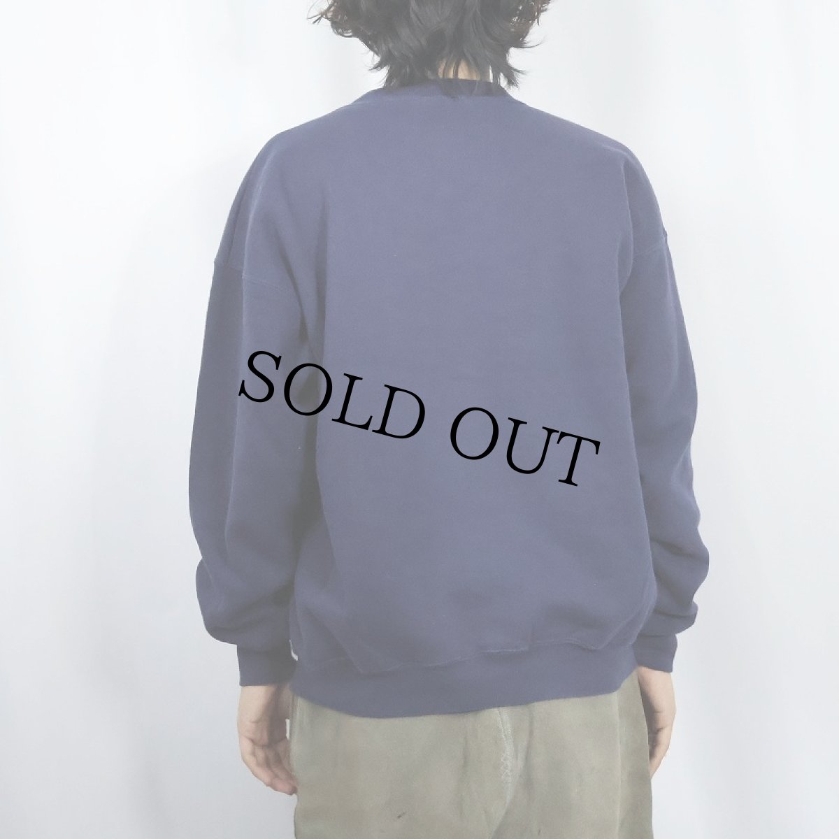 画像3: 90's USA製 "HARVARD" プリントスウェット NAVY L (3)