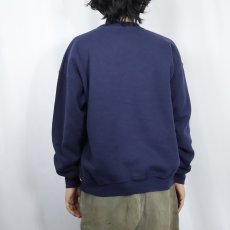画像3: 90's USA製 "HARVARD" プリントスウェット NAVY L (3)
