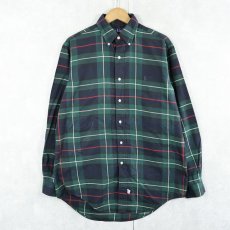 画像1: 90's Ralph Lauren チェック柄 コットンボタンダウンシャツ M (1)