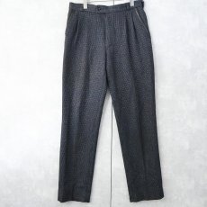 画像3: TRES BON ポリエステール×ウール 2タックスラックス W33 (3)