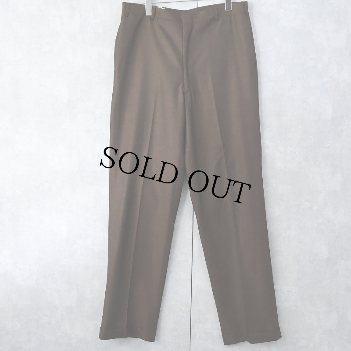 画像1: 60's〜 玉虫色 スラックス BROWN W33 (1)