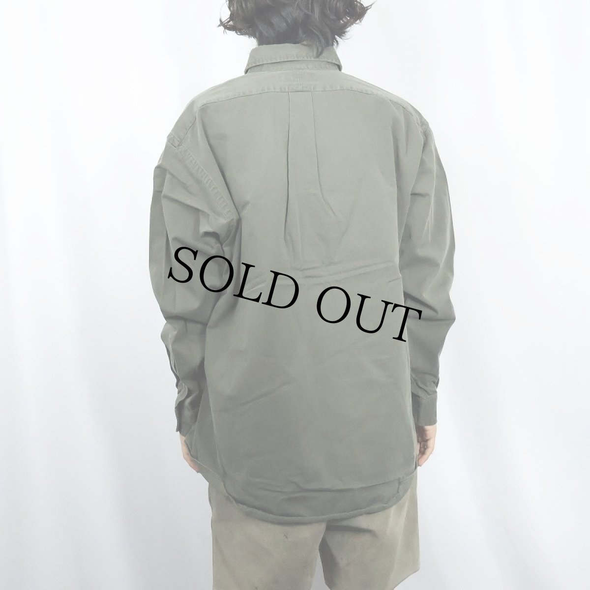 画像3: Ralph Lauren "BLAKE" コットンボタンダウンシャツ L (3)