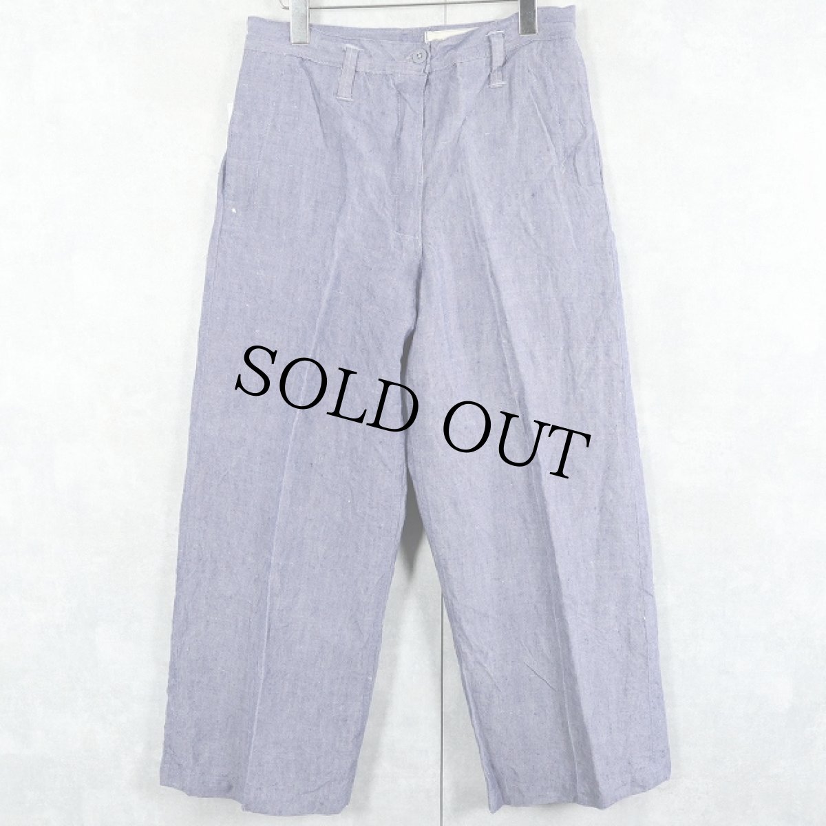 画像1: 50〜60's FRENCH MILITARY リネンセーラーパンツ "ワンウォッシュ" DEADSTOCK 【W31 L26】 (1)